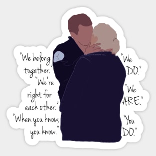 We belong together Sticker